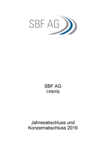 Thumbnail SBF AG Financial Statement 2019