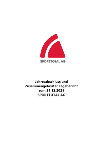 Thumbnail Sporttotal AG Financial Statement 2021