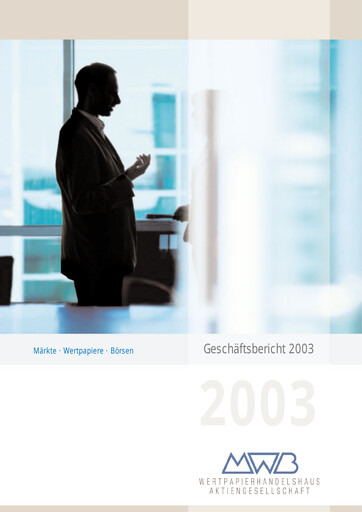 Thumbnail mwb fairtrade AG Annual Report 2003