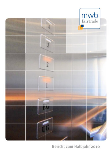 Miniature mwb fairtrade AG Rapport semestriel 2010-h1
