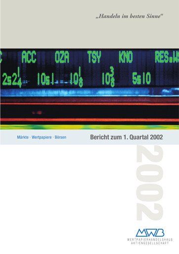 Miniature mwb fairtrade AG Rapport trimestriel 2002-q1