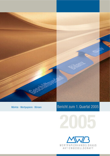 Miniature mwb fairtrade AG Rapport trimestriel 2005-q1