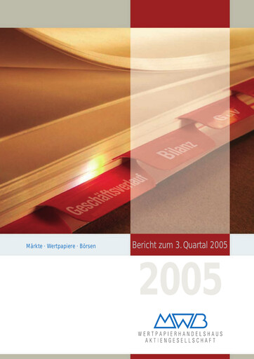 Miniature mwb fairtrade AG Rapport trimestriel 2005-q3