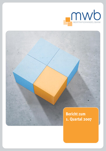 Miniature mwb fairtrade AG Rapport trimestriel 2007-q1