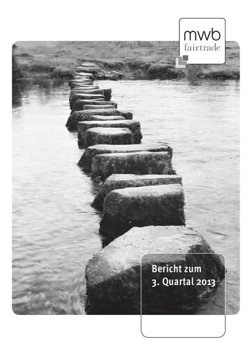 Miniature mwb fairtrade AG Rapport trimestriel 2013-q3