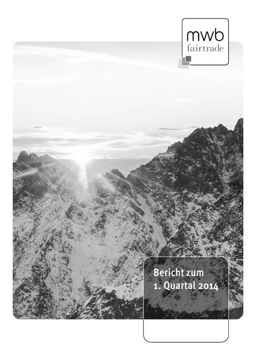 Miniature mwb fairtrade AG Rapport trimestriel 2014-q1