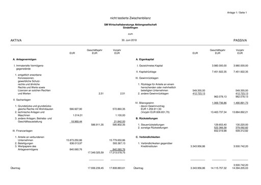 Thumbnail SM Wirtschaftsberatungs AG Half-year Report 2018-h1