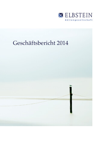 Thumbnail Elbstein AG Annual Report 2014