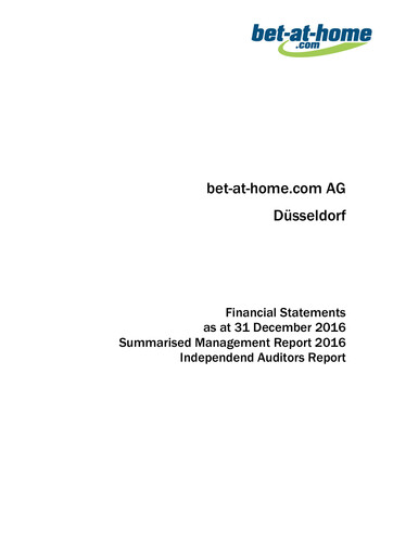 Vorschaubild bet-at-home.com Finanzmitteilung 2016