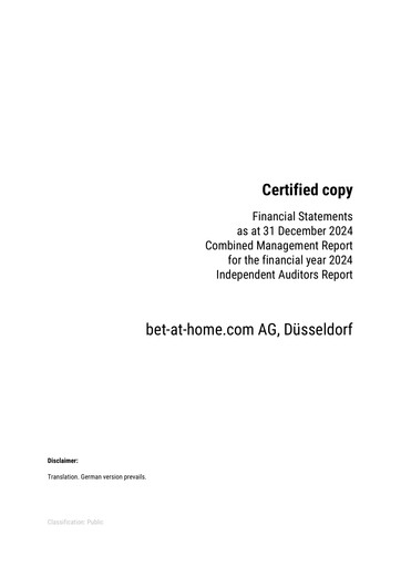 Vorschaubild bet-at-home.com Finanzmitteilung 2024