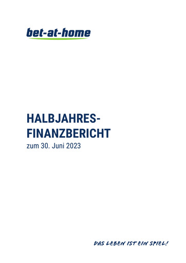 Miniature bet-at-home.com Rapport semestriel 2023-h1