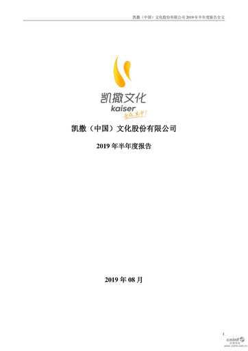 Thumbnail Kaiser (China) Culture Half-year Report 2019-h1