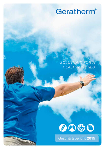 Thumbnail Geratherm Medical Annual Report 2015