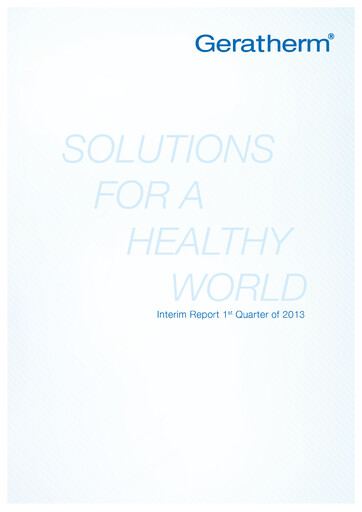 Thumbnail Geratherm Medical Quarterly Report 2013-q1