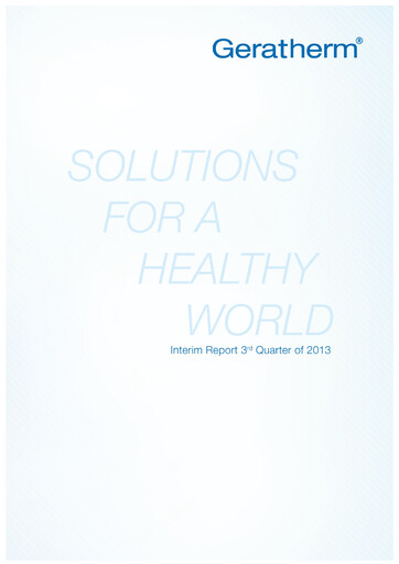 Thumbnail Geratherm Medical Quarterly Report 2013-q3