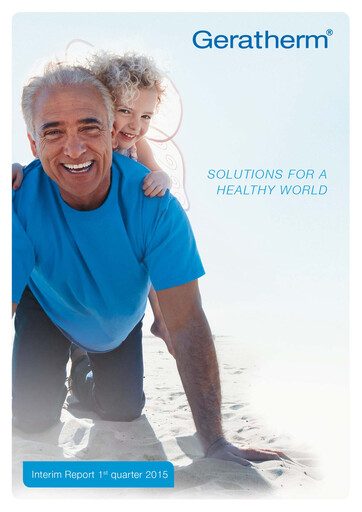 Thumbnail Geratherm Medical Quarterly Report 2015-q1