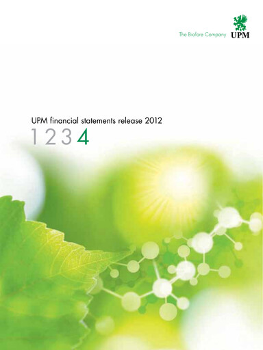 Thumbnail UPM-Kymmene Financial Report 2012