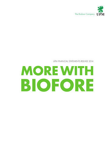 Thumbnail UPM-Kymmene Financial Statement 2014