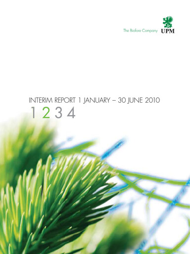 Thumbnail UPM-Kymmene Half-year Report 2010-h1
