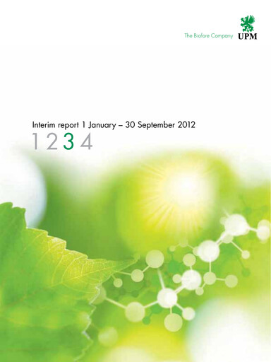 Thumbnail UPM-Kymmene Quarterly Report 2012-q3