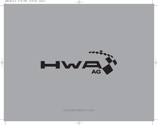 Thumbnail HWA AG Annual Report 2007