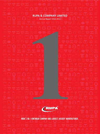 Thumbnail Rupa Company
 Annual Report 2010-2011