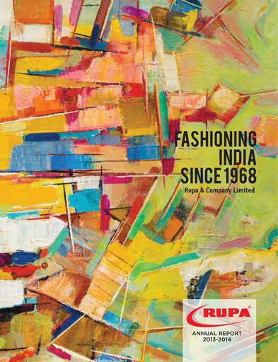 Thumbnail Rupa Company
 Annual Report 2013-2014