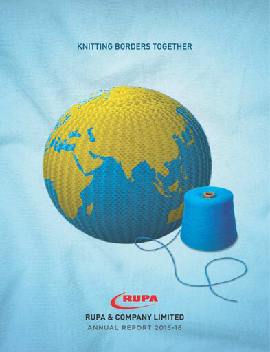 Thumbnail Rupa Company
 Annual Report 2015-2016