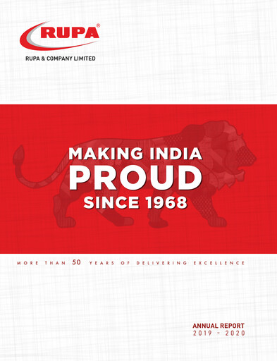 Thumbnail Rupa Company
 Annual Report 2019-2020