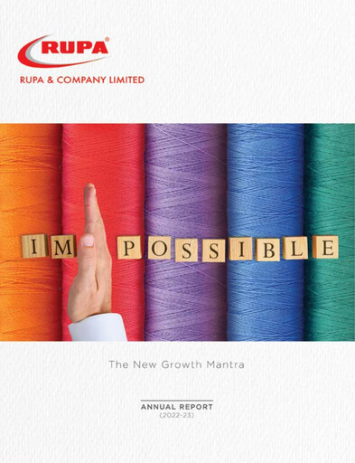 Thumbnail Rupa Company
 Annual Report 2022-2023