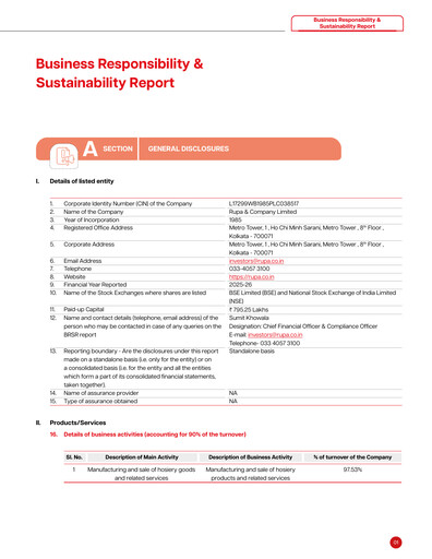Thumbnail Rupa Company
 ESG Report 2025-2026