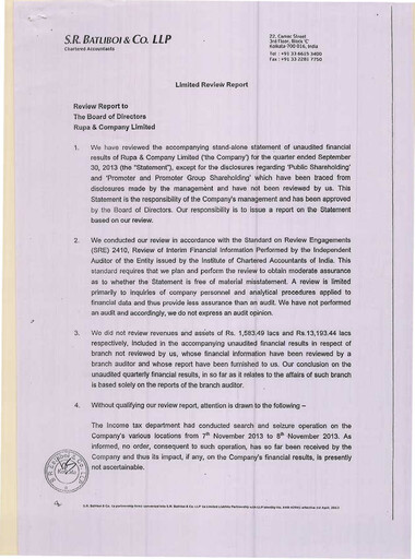 Thumbnail Rupa Company
 Quarterly Report 2013-q2