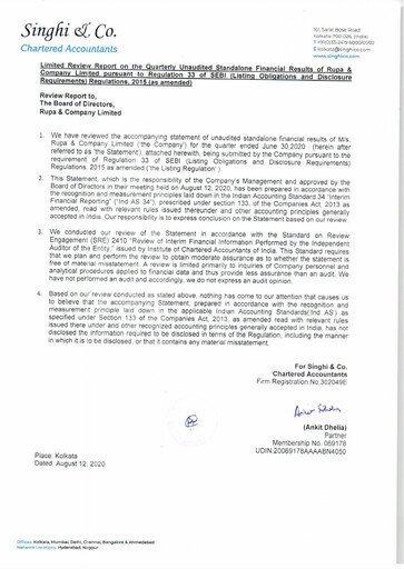 Thumbnail Rupa Company
 Quarterly Report 2020-q1