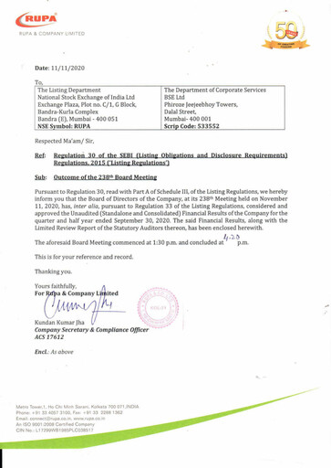 Thumbnail Rupa Company
 Quarterly Report 2020-q2