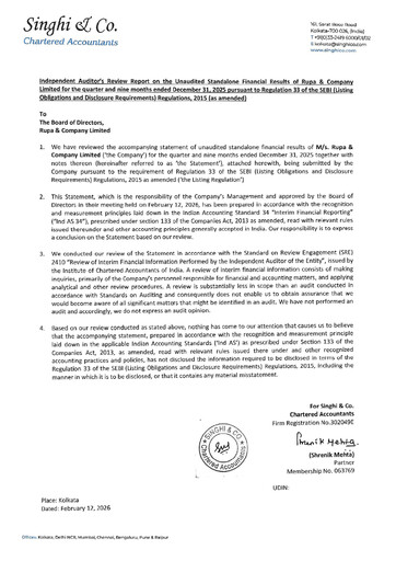 Thumbnail Rupa Company
 Quarterly Report 2025-q3