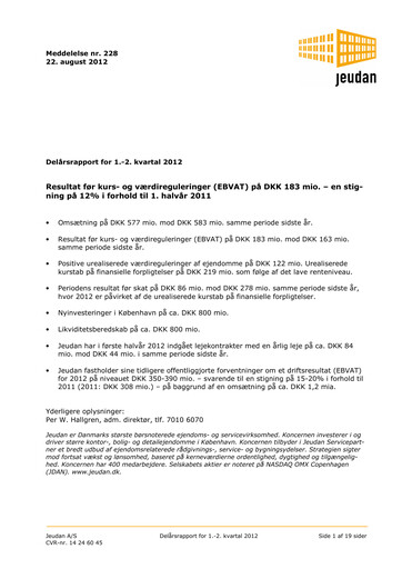 Thumbnail Jeudan Half-year Report 2012-h1