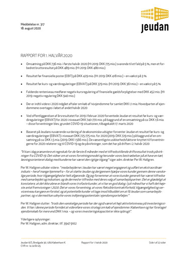 Thumbnail Jeudan Half-year Report 2020-h1