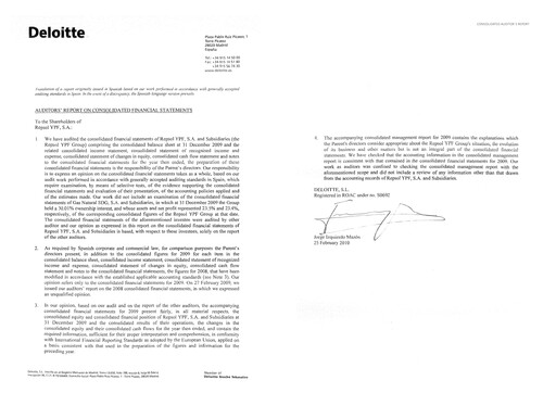 Thumbnail Repsol Financial Statement 2009