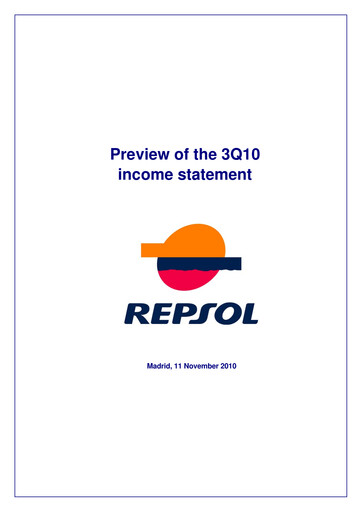Miniature Repsol Rapport trimestriel 2010-q3