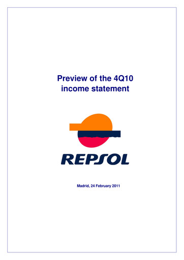 Miniature Repsol Rapport trimestriel 2010-q4