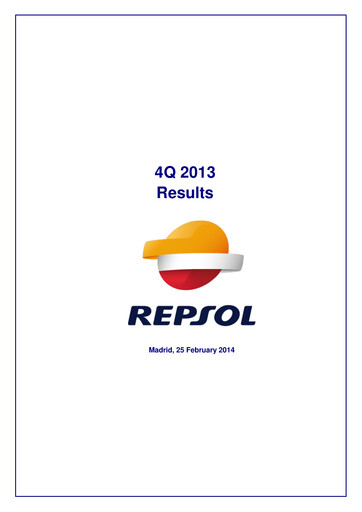 Miniature Repsol Rapport trimestriel 2013-q4