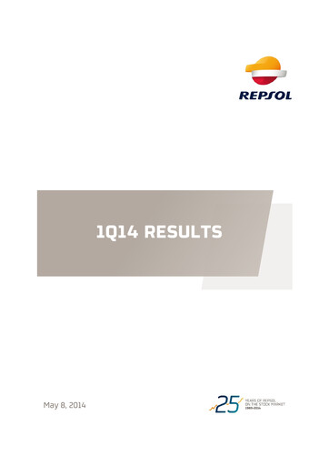 Miniature Repsol Rapport trimestriel 2014-q1