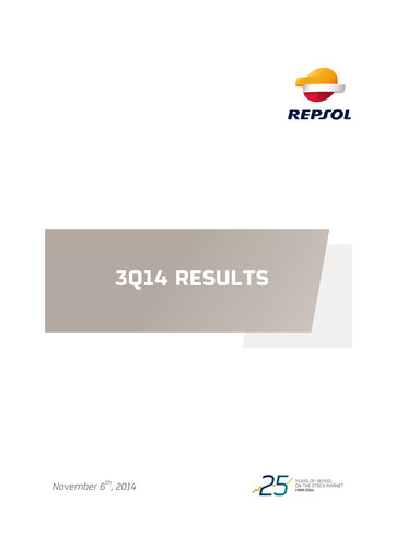Miniature Repsol Rapport trimestriel 2014-q3