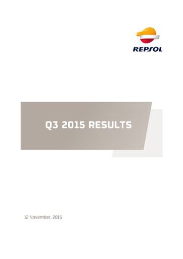 Miniature Repsol Rapport trimestriel 2015-q3