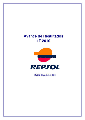 Miniature Repsol Rapport trimestriel 2010-q1