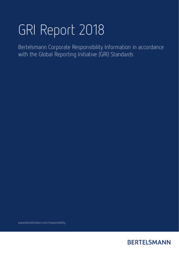 Thumbnail Bertelsmann SE & Co. KGaA ESG Report 2018