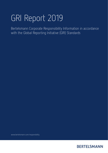 Thumbnail Bertelsmann SE & Co. KGaA ESG Report 2019