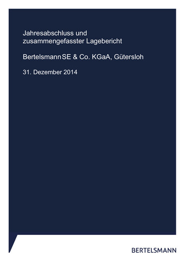 Thumbnail Bertelsmann SE & Co. KGaA Financial Statement 2014