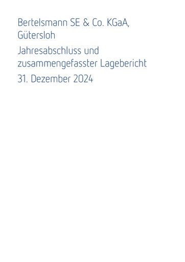Thumbnail Bertelsmann SE & Co. KGaA Financial Statement 2024