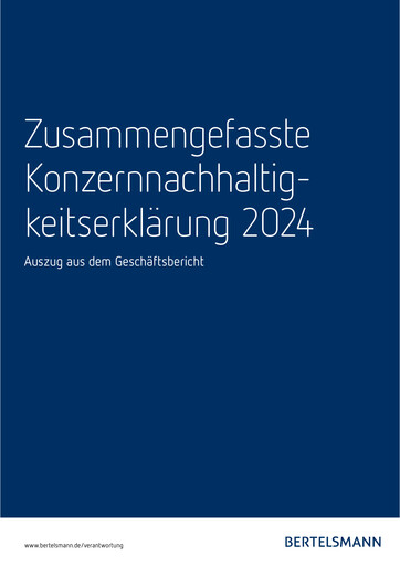 Miniature Bertelsmann SE & Co. KGaA Rapport de durabilité 2024